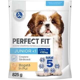 Hrana uscata, completa, bogat in pui, pentru catei 825g