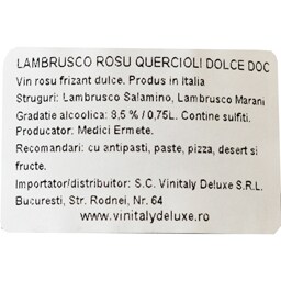 Medici Ermete | Vin rosu frizante Lambrusco 0.75l