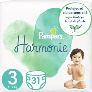 Pampers | Harmonie | Scutece bebelusi Marimea 3, 6-10 kg, 31 buc