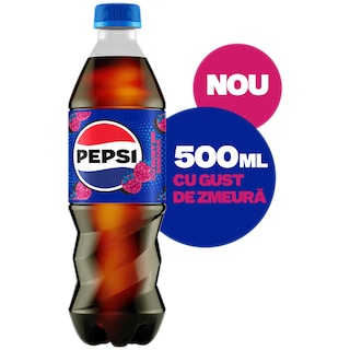 Pepsi | Bautura cu aroma de cola si suc de zmeura 500ml