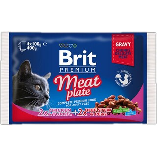 Brit Premium | Hrana umeda Meat Plate 4x100g