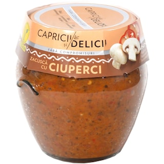 Capricii si Delicii | Zacusca cu ciuperci 550g