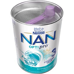 NAN Optipro | Produs pe baza de lapte praf, fortifiat, NAN OPTIPRO 3, de la 1 an 800g