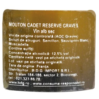 Mouton Cadet | Vin alb Reserve Graves 0.75l