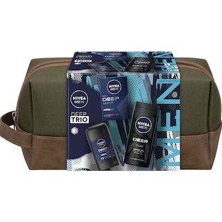 Nivea | Set cosmetice Deep Trio, cu borseta