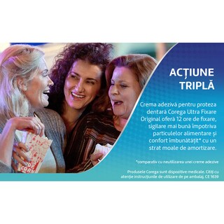 Corega | Crema adeziva pentru proteza dentara Ultra fixare 40g