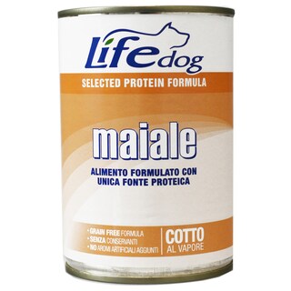 Life | Hrana umeda pentru caini, cu porc 400g
