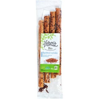 Nature's Promise Bio | Grisine cu grau spelta si seminte de in 60g