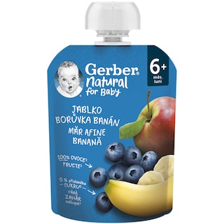 Gerber | Piure bio cu mar, afine, banana 90g