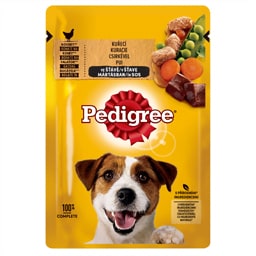 Pedigree | Hrana umeda cu pui si legume in sos pentru caini adulti 100g