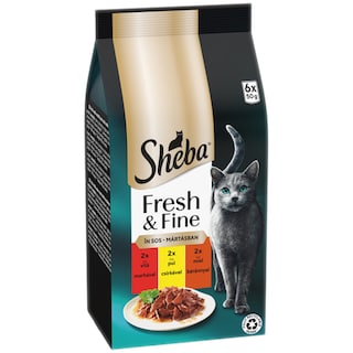 Sheba | Delices du Jour | Hrana umeda pentru pisici adulte, Selectii suculente in sos 6x50g