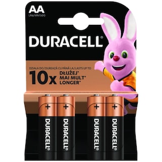 Duracell | Baterii alcaline AA 4 bucati