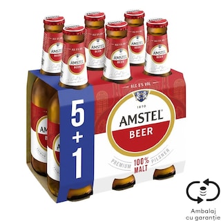Amstel | Bere blonda 5+1 x 0.33L