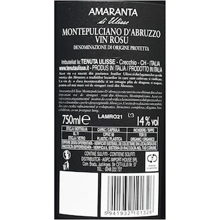 Tenuta Ullise | Vin rosu Amaranta di Ulisse 0.75L