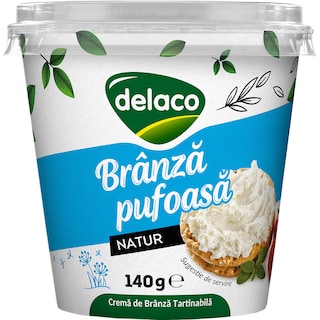 Delaco | Branza pufoasa cu smantana 140g