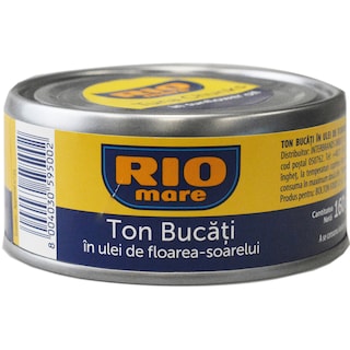 Rio Mare | Ton bucati in ulei de floarea soarelui 160g