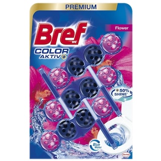 Bref | Power Aktiv | Odorizant toaleta Flower 3x50g