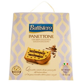 Battistero | Panettone cu crema de ciocolata si fulgi de ciocolata , reteta cu unt 750g