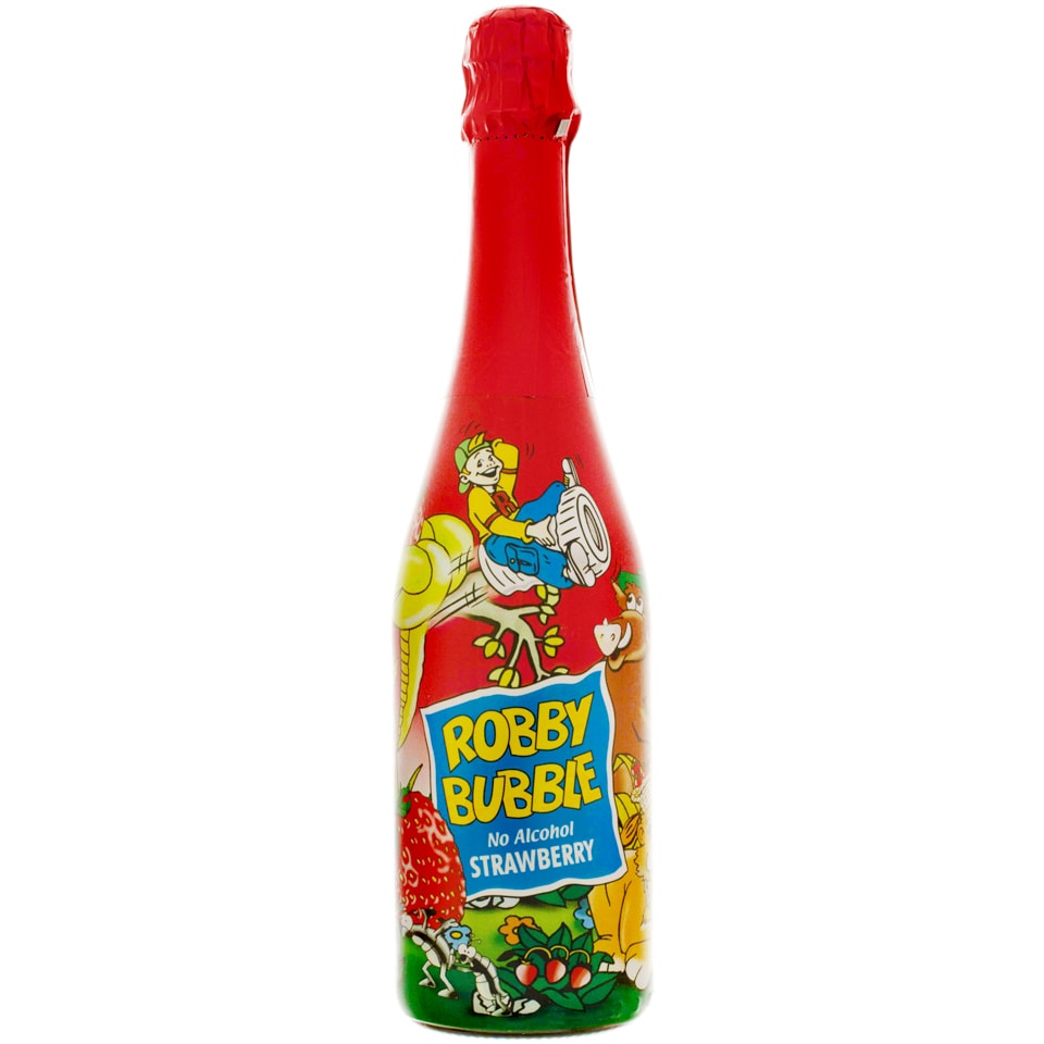 Robby Bubble | Bautura racoritoare carbogazoasa cu suc de capsuni