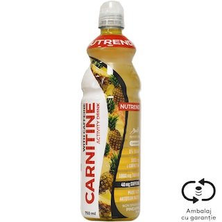 Nutrend | Bautura aromatizata, nealcoolica cu indulcitori si cu L-carnitina, taurina si cafeina adaugate, aroma de ananas 750ml