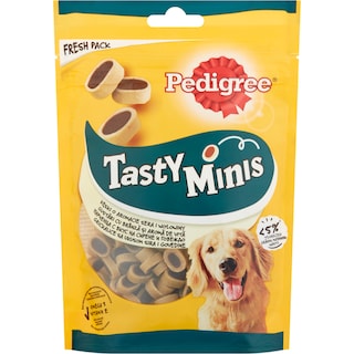 Pedigree | Tasty Minis | Hrana uscata pentru caini Tasty Minis, cu branza si vita 140g