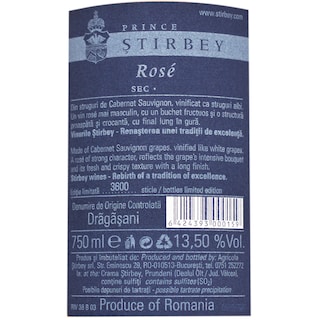 Prince Stirbey | Vin rose  0.75L