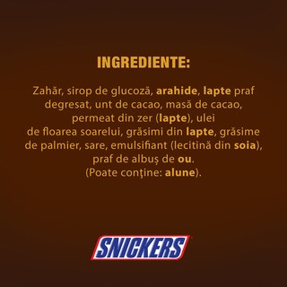 Snickers | Baton ciocolata cu lapte cu arahide proaspat prajite 3x50g