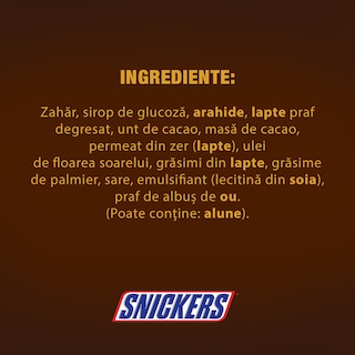 Snickers | Baton ciocolata cu lapte cu arahide proaspat prajite 3x50g