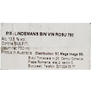 Lindeman's | Bin 50 | Vin rosu Shiraz 0.75L