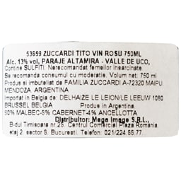 Zuccardi | Vin rosu 0.75L
