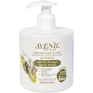 Avenil | Sapun lichid de maini & fata cu lapte si ovaz 300ml