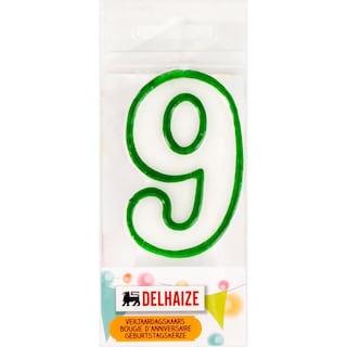 Delhaize | Lumanare aniversare cifra 9