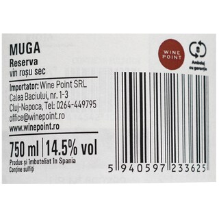 Muga Reserva | Vin rosu 0.75L