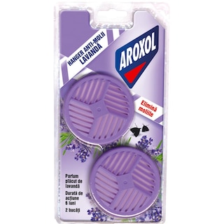 Aroxol | Hanger antimolii cu lavanda 2 bucati