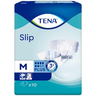 Tena | Scutece incontinenta adulti Slip Plus Medium, 10 bucati