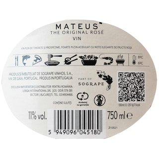 Mateus | Vin rose demisec 0.75L