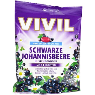 Vivil | Dropsuri cu aroma coacaze negre 60g