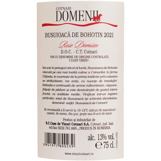 Domenii | Vin roze demisec Busuioaca De Bohotin 0.75L