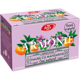Fares | Ceai Armonie de nalba alba cu mandarine 20x2g