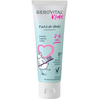 Gerovital Kids | Pasta de dinti pentru copii 2-6 ani 50ml