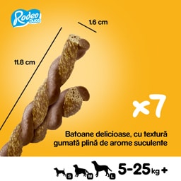 Pedigree | Recompensa pentru caini Rodeo Duos, aroma de pui si sunca 123g