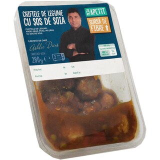 Mega Apetit | Chiftele de legume cu sos soia 280g