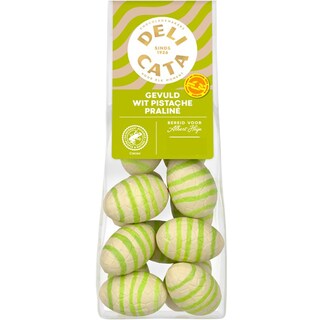 Delicata | Oua de ciocolata alba cu fistic 150g