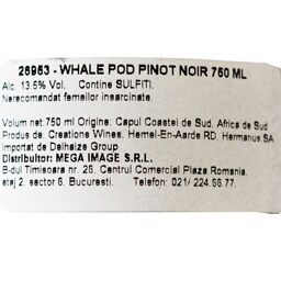 Whale Pod | Vin rosu Pinot Noir 0.75L