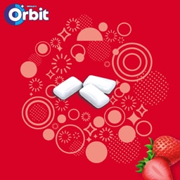 Orbit | Guma de mestecat cu aroma de capsuni 14g