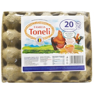 Familia Toneli | Oua cod 2 marime M/L, 20 bucati