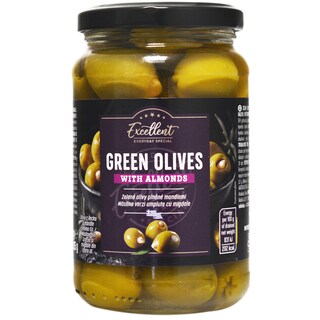 Excellent | Masline verzi umplute cu migdale 215g