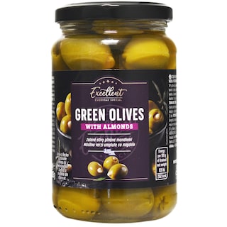 Excellent | Masline verzi umplute cu migdale 215g