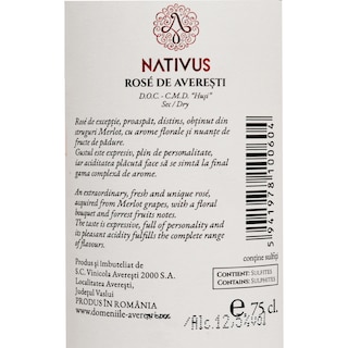 Nativa | Vin rose de Averesti 0.75l