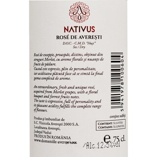Nativa | Vin rose de Averesti 0.75l